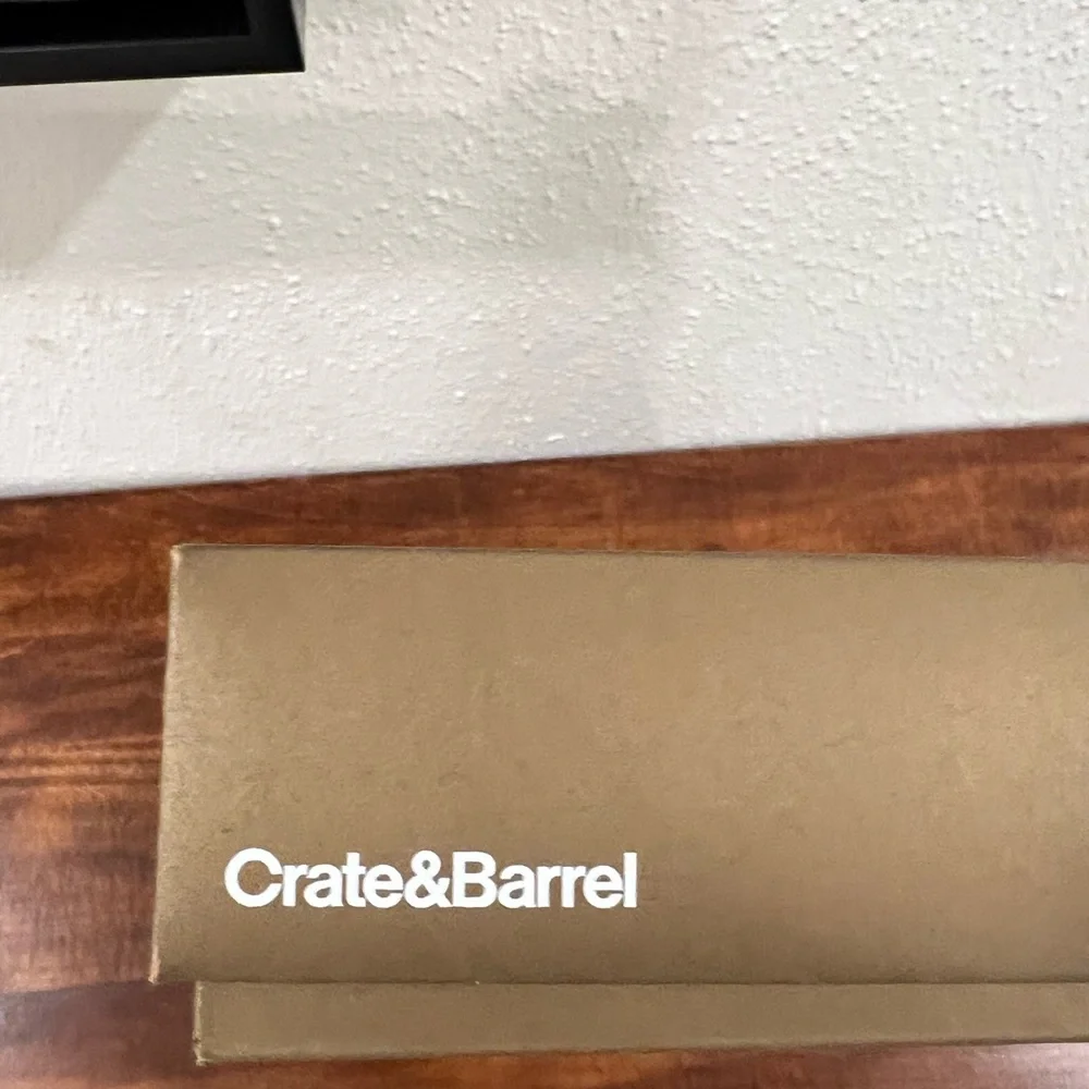 Crate & Barrel Medium Winter Metallics Christmas Ornaments, Boxed Set of 18